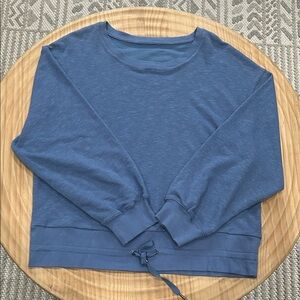 Freely Casual Blue Drawstring Sweatshirt